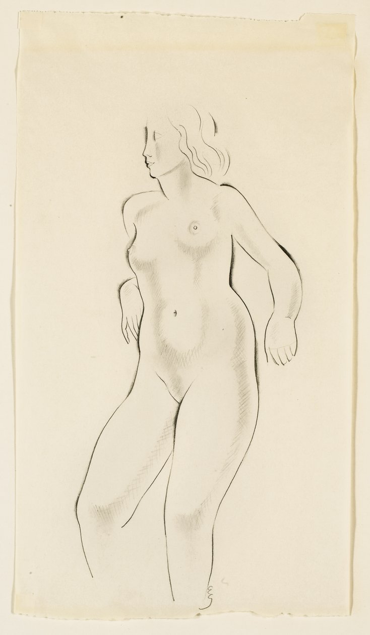 Studie ženského aktu od Eric Gill