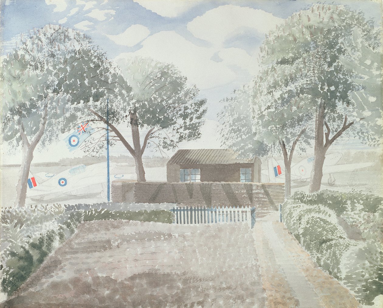 Letiště, kolem roku 1942 od Eric Ravilious