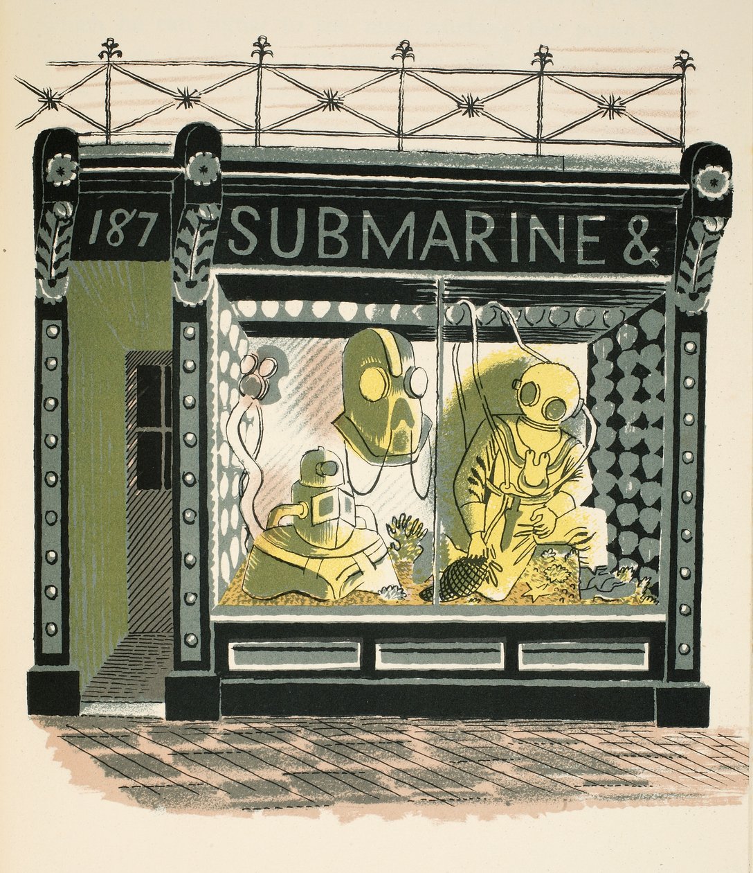Diving Shop, ilustrace z 