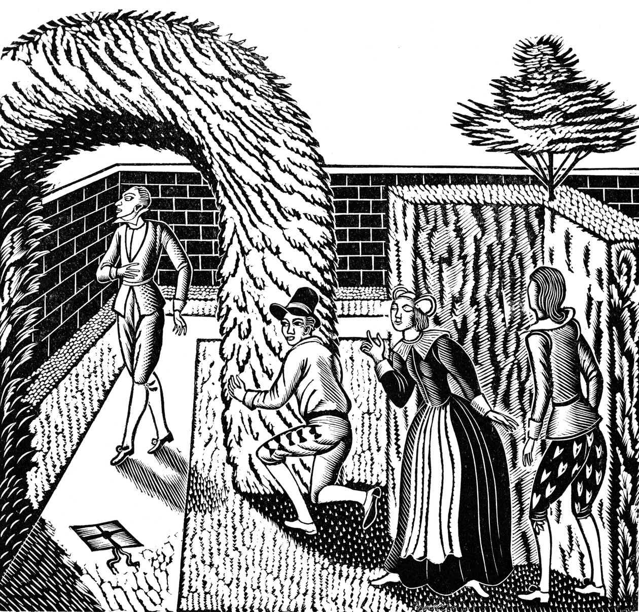 Dvanáctá noc od Williama Shakespeara od Eric Ravilious