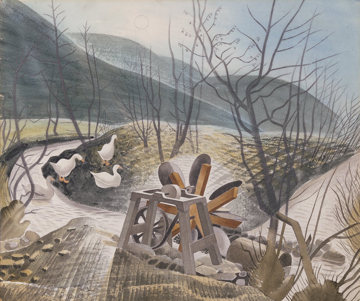 Vodní kolo, 1938 od Eric Ravilious