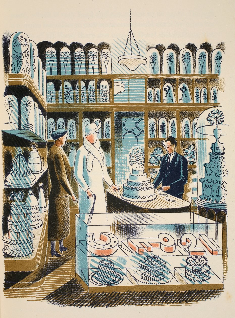 Svatební dort, ilustrace z 