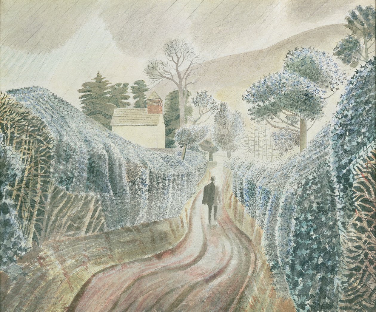 Mokré odpoledne, 1928 od Eric Ravilious