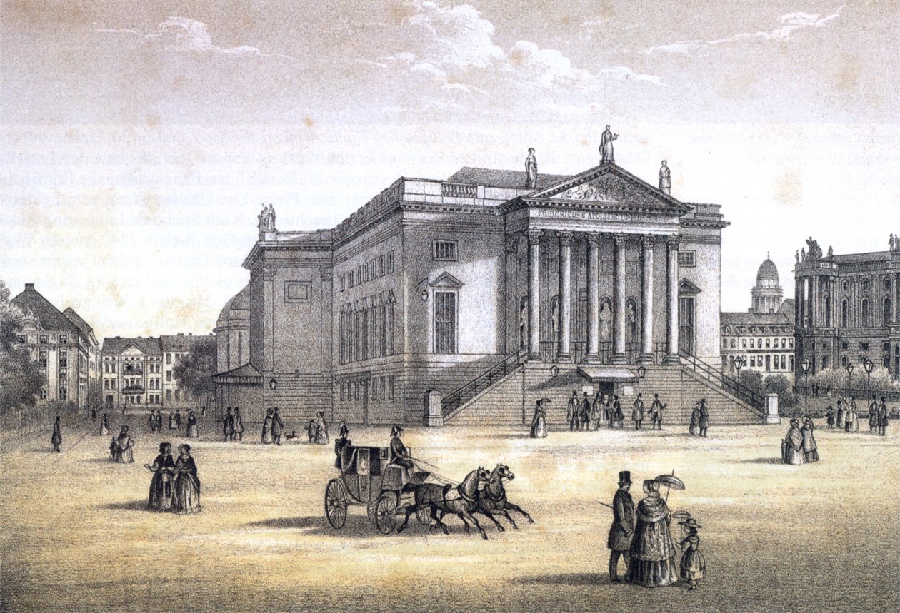 Berlín, Královská opera, kolem roku 1840 od Erich Henning