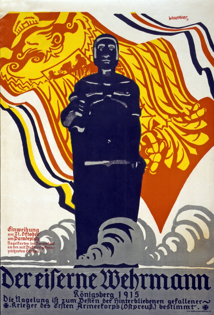 Železo Wehrmann, Königsberg 1915, 1915 barva lito od Erich Wohlfahrt