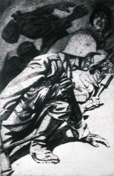 Bouře, ilustrace z folia tisků vydaných v Lipsku od Erich Erler