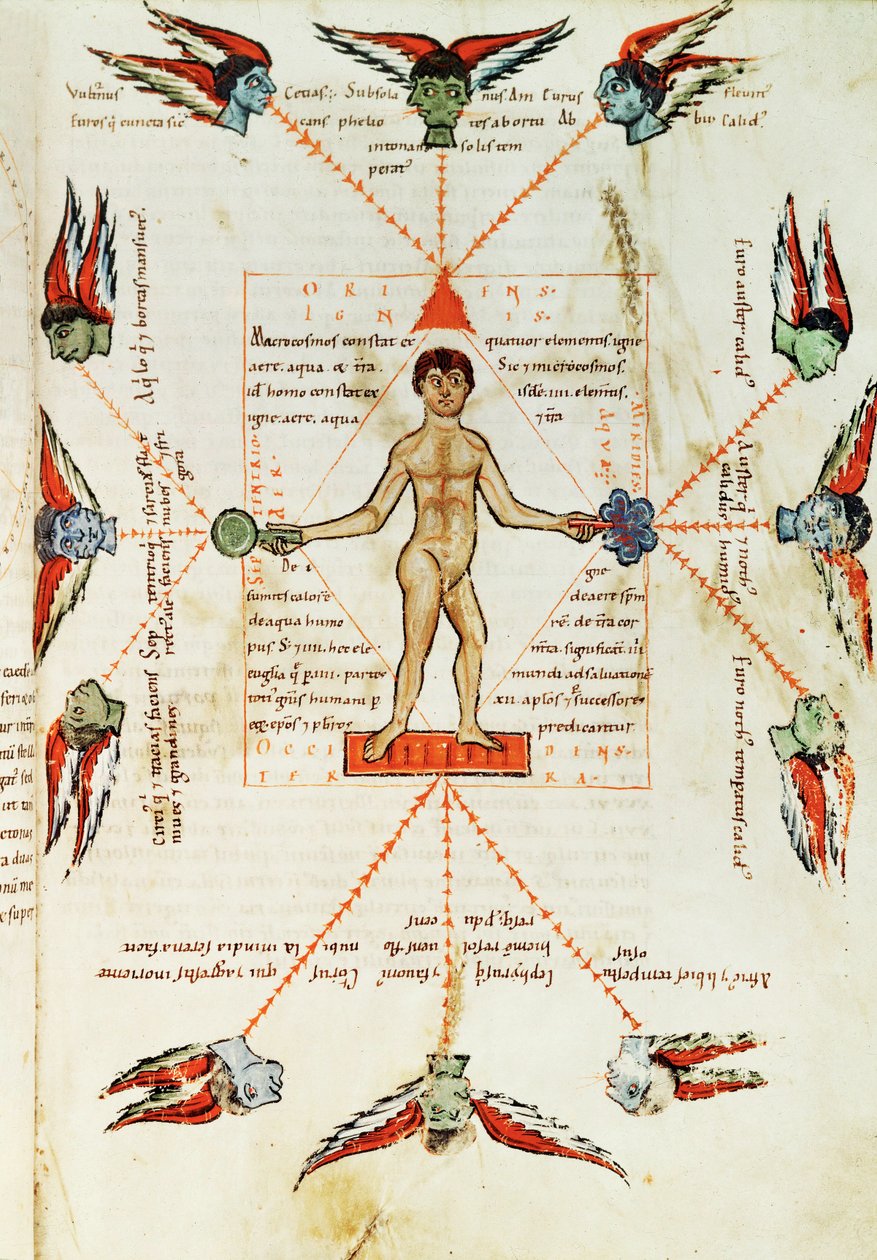 Sbírka chronologických a astronomických rukopisů, cca 1180-1200 (pergamen) od Erich Lessing