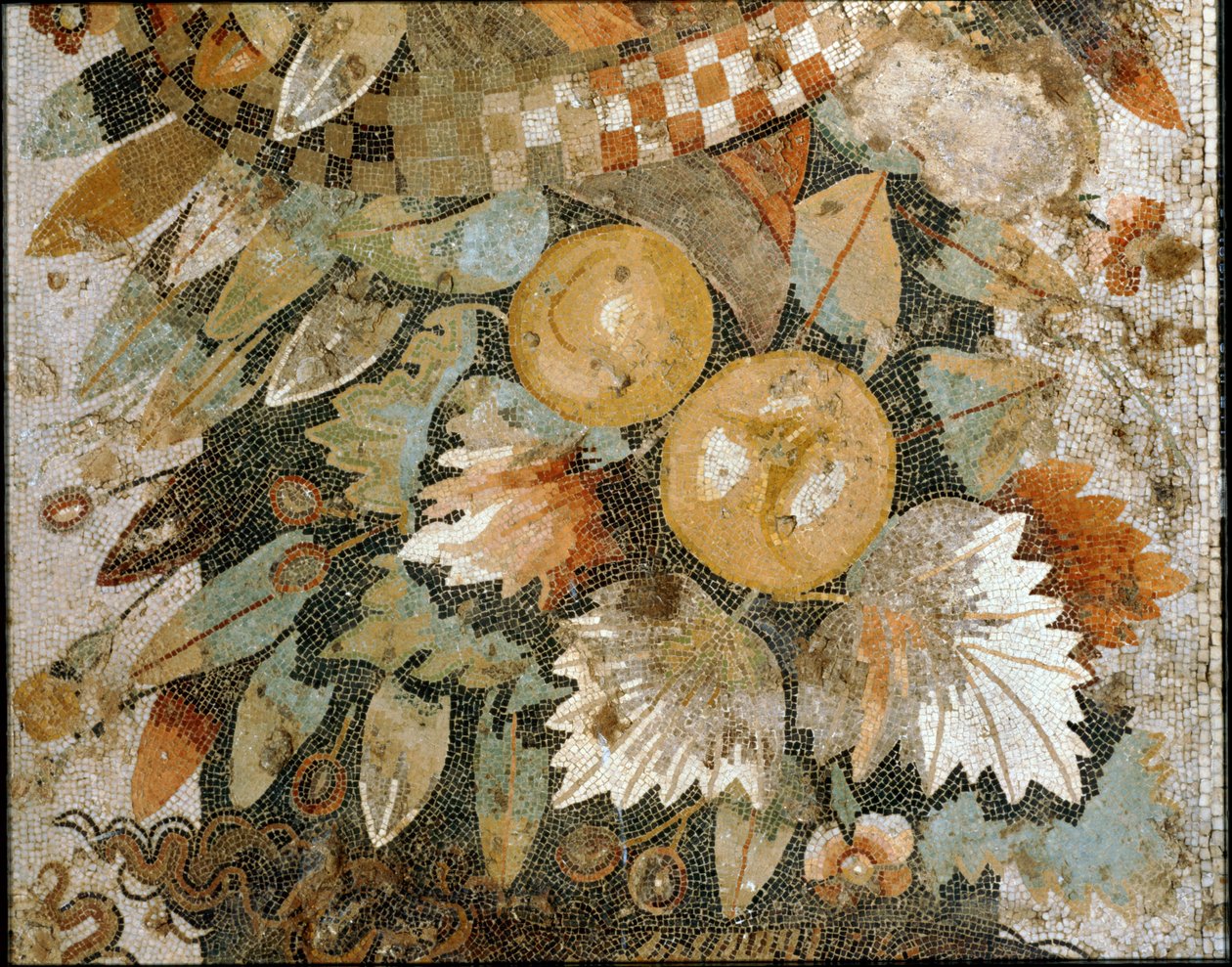 Svátek s maskami, listy a ovocem od Erich Lessing