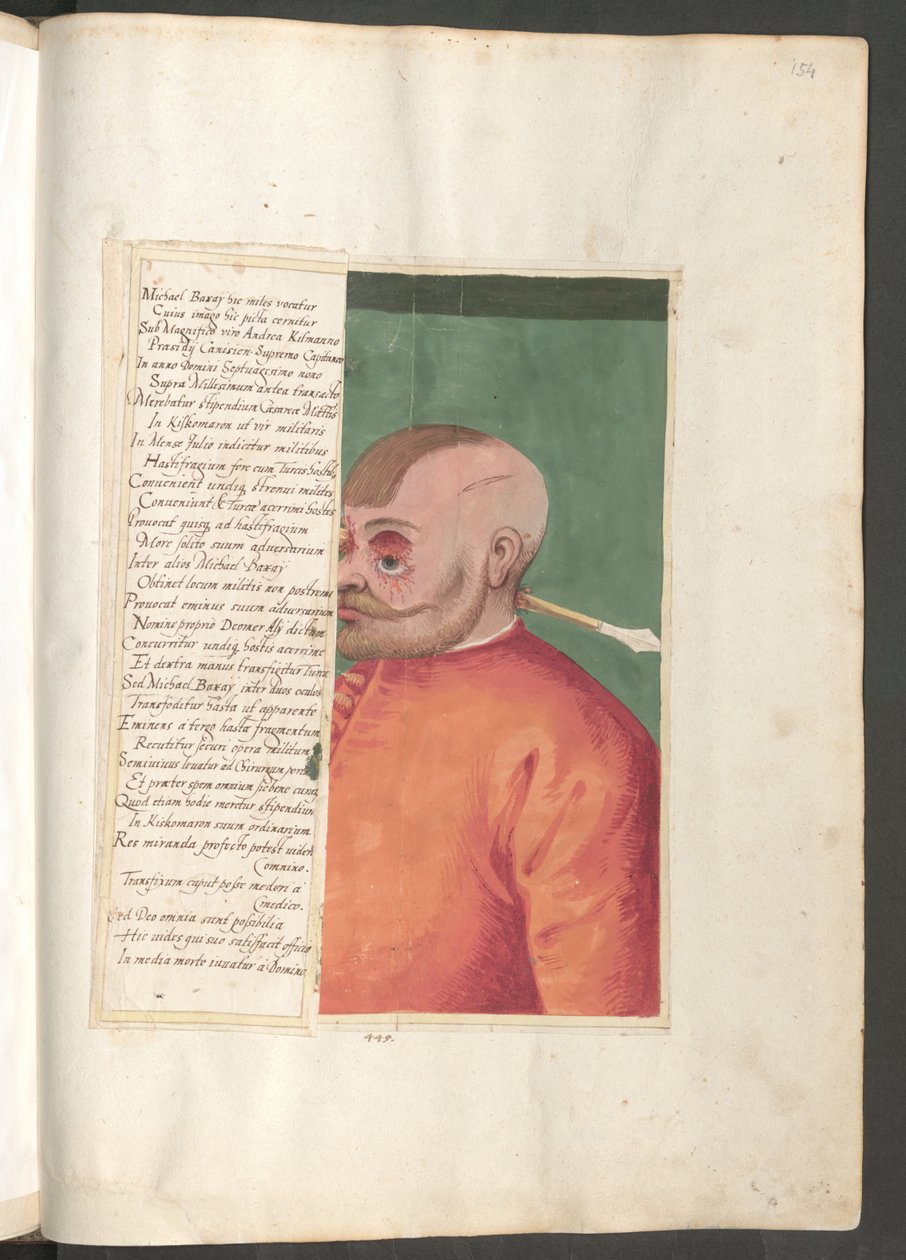 Portrét maďarského vojáka Michaela Baxaye od Erich Lessing