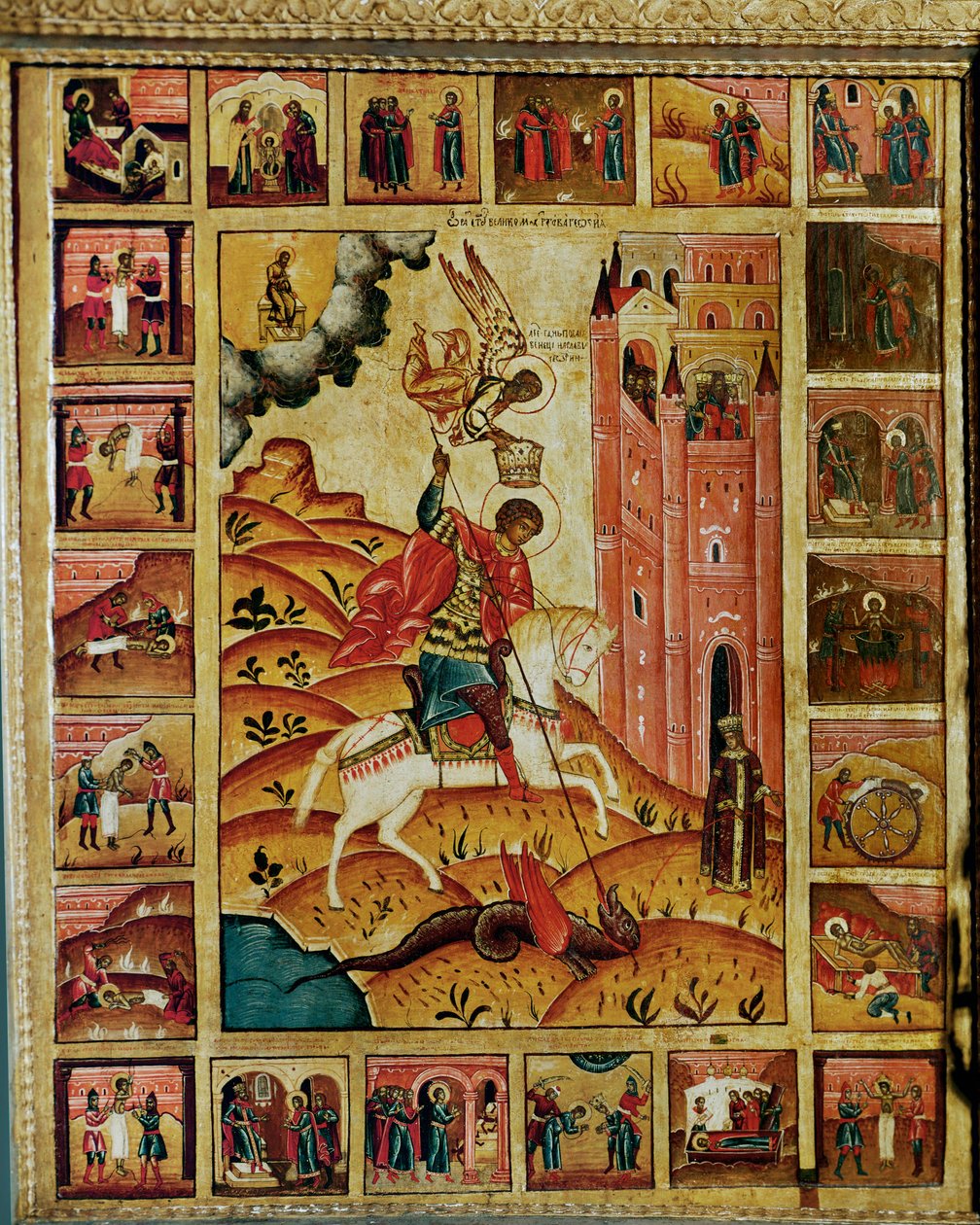 Svatý Jiří a drak (obraz) od Erich Lessing