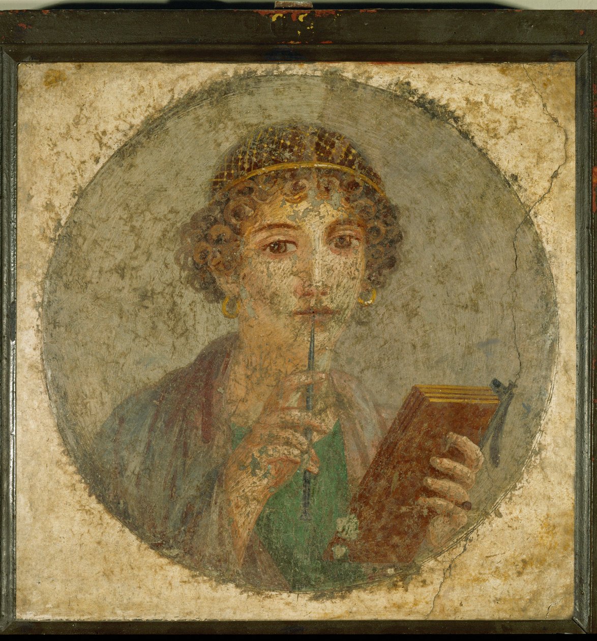 Sapfó, idealizovaný portrét mladé dívky, která se vydává za básnířku. od Erich Lessing