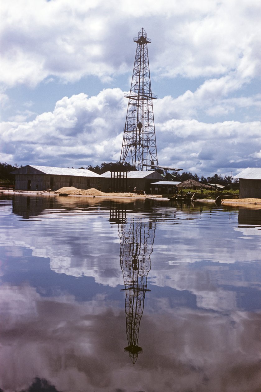 Shell and British Petroleum Company, Niger delta to Port Harcourt, Nigérie, Afrika od Erich Lessing