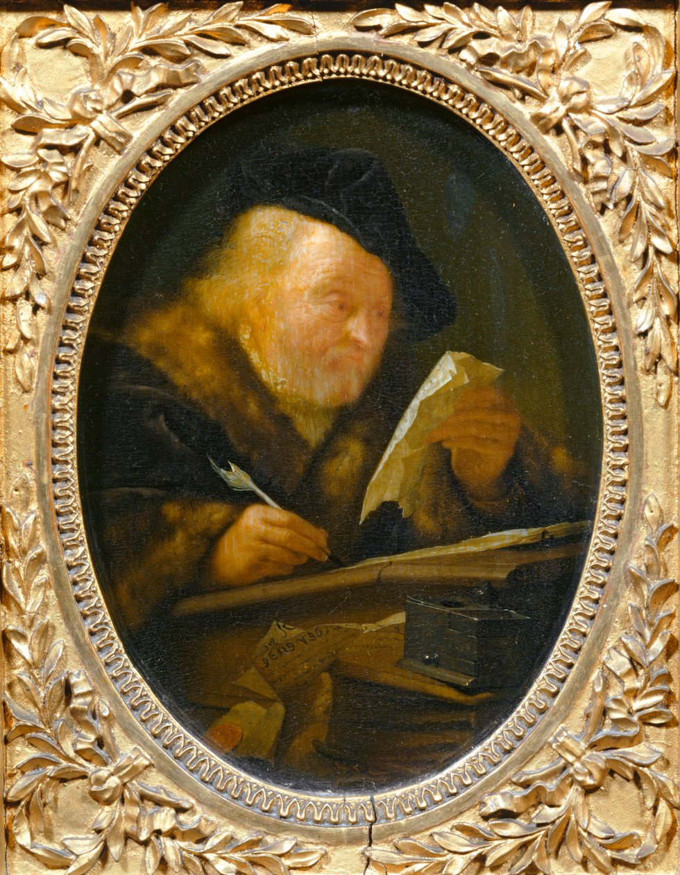 Starý muž píše ... od Erich Lessing