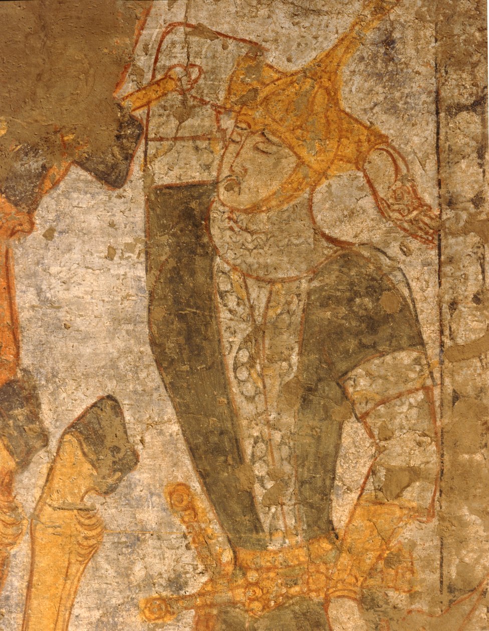 Zraněný bojovník (freska) od Erich Lessing