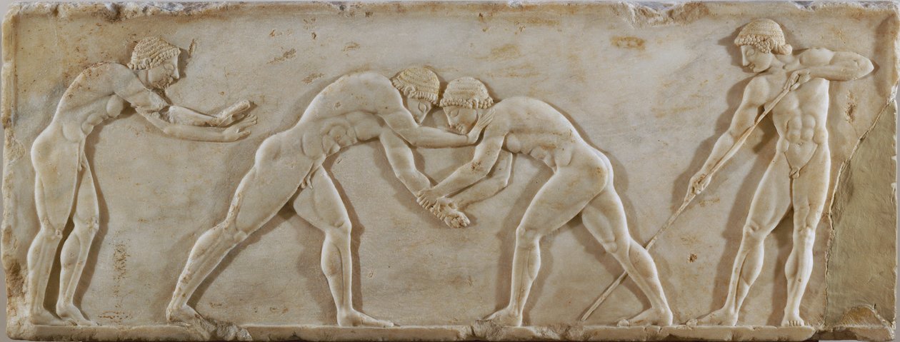 Mladí Acheané se účastní atletických závodů od Erich Lessing