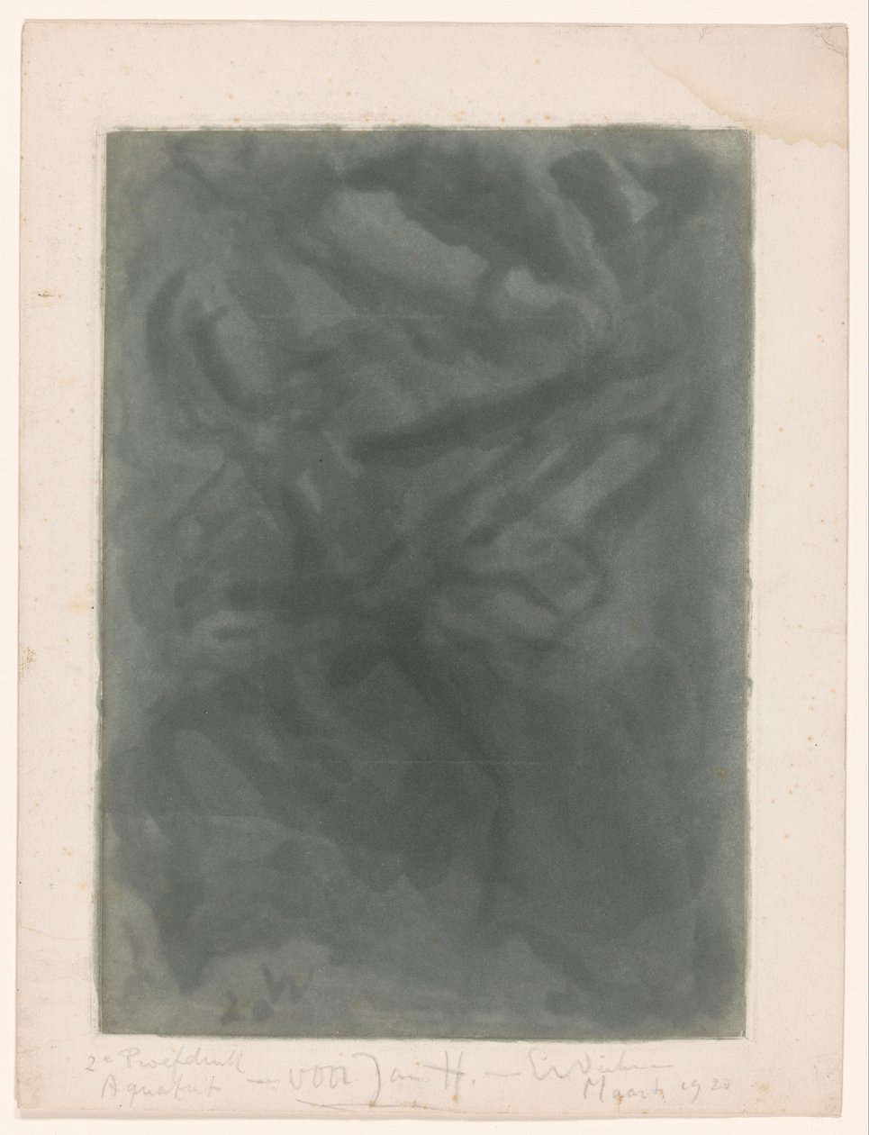 Abstrakce složení od Erich Wichmann (signed by artist)