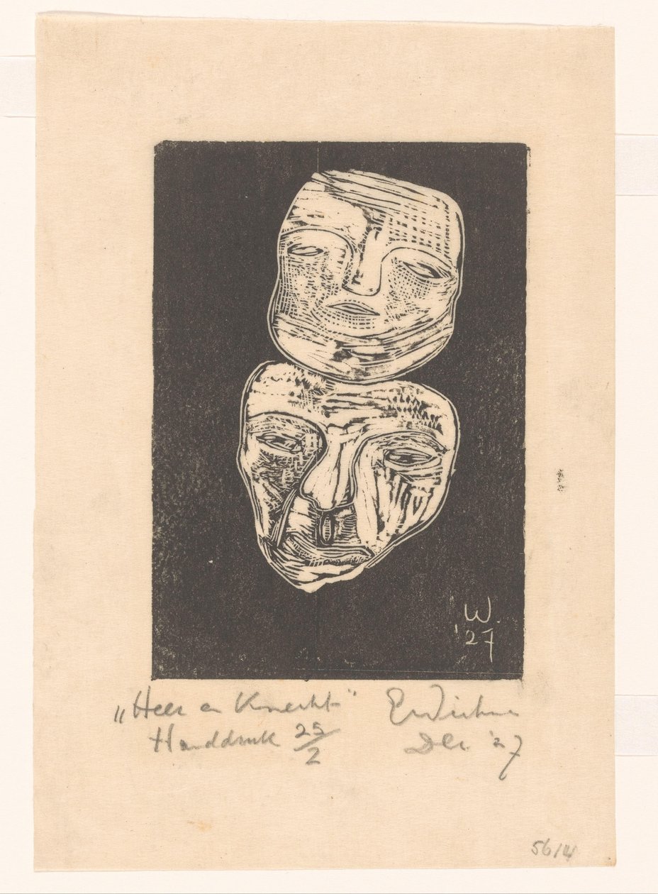 Lord and Servant (původní název na objektu) od Erich Wichmann (signed by artist)