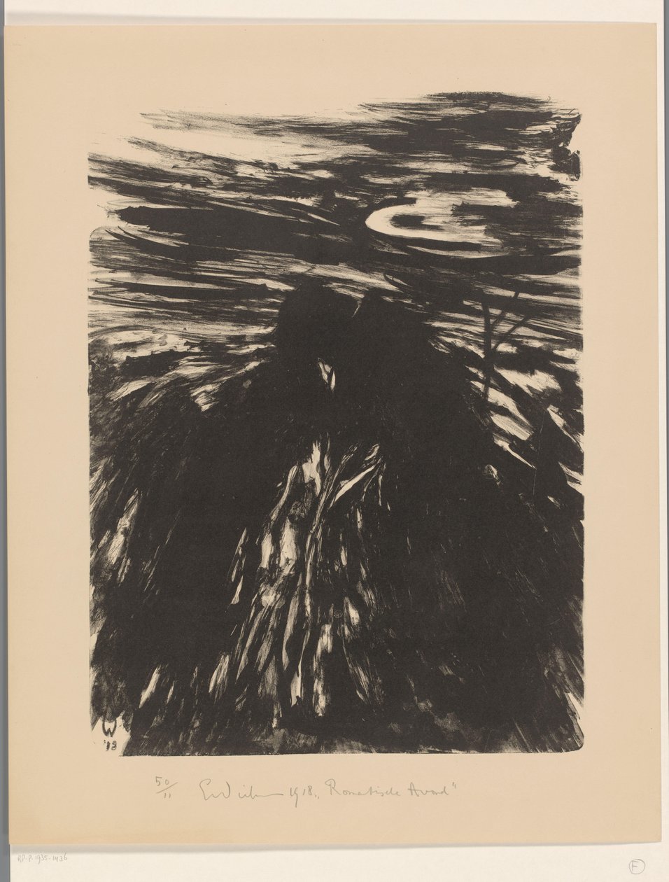 Romantický večer (původní název na objektu) od Erich Wichmann (signed by artist)