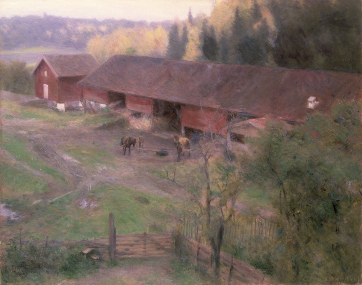Podzim, 1891 od Erik Theodor Werenskiold