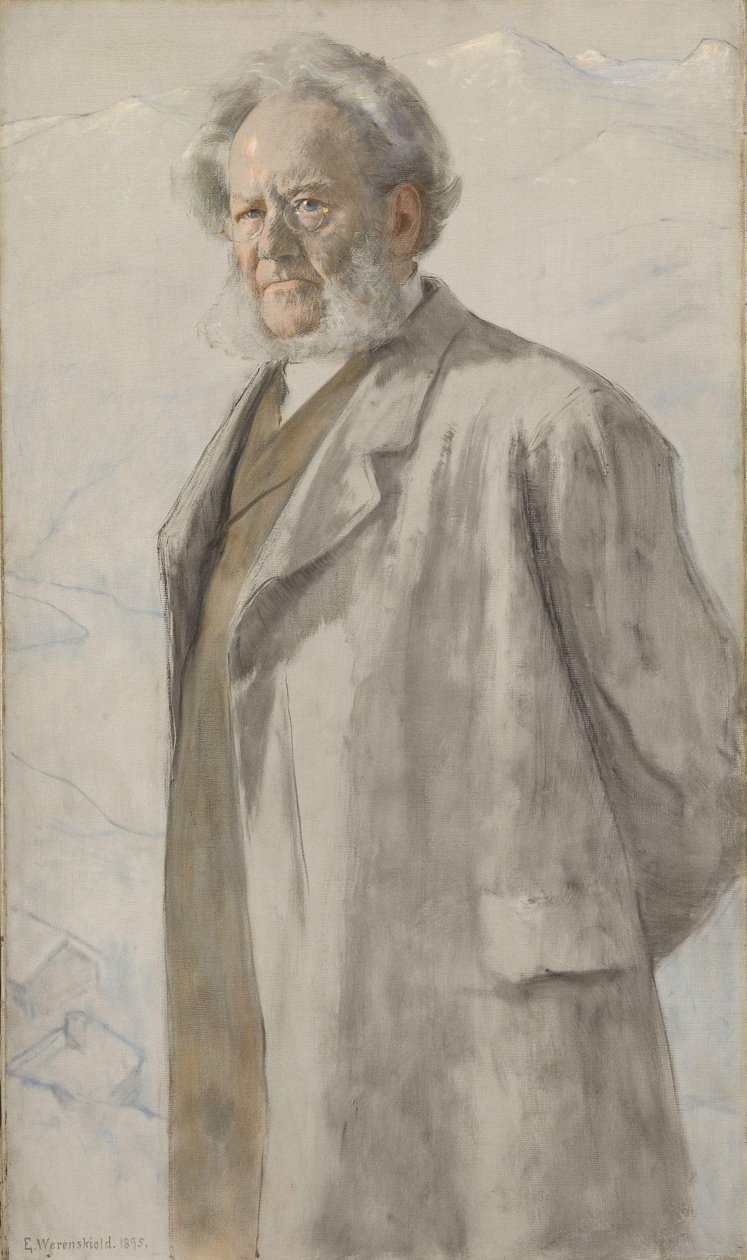 Portrét Henrika Ibsena, 1895 od Erik Theodor Werenskiold