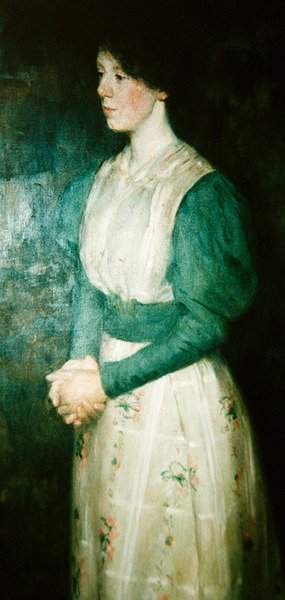 Portrét slečny Ellen Dickové, kolem roku 1900 (olej na plátně) od Erik Theodor Werenskiold