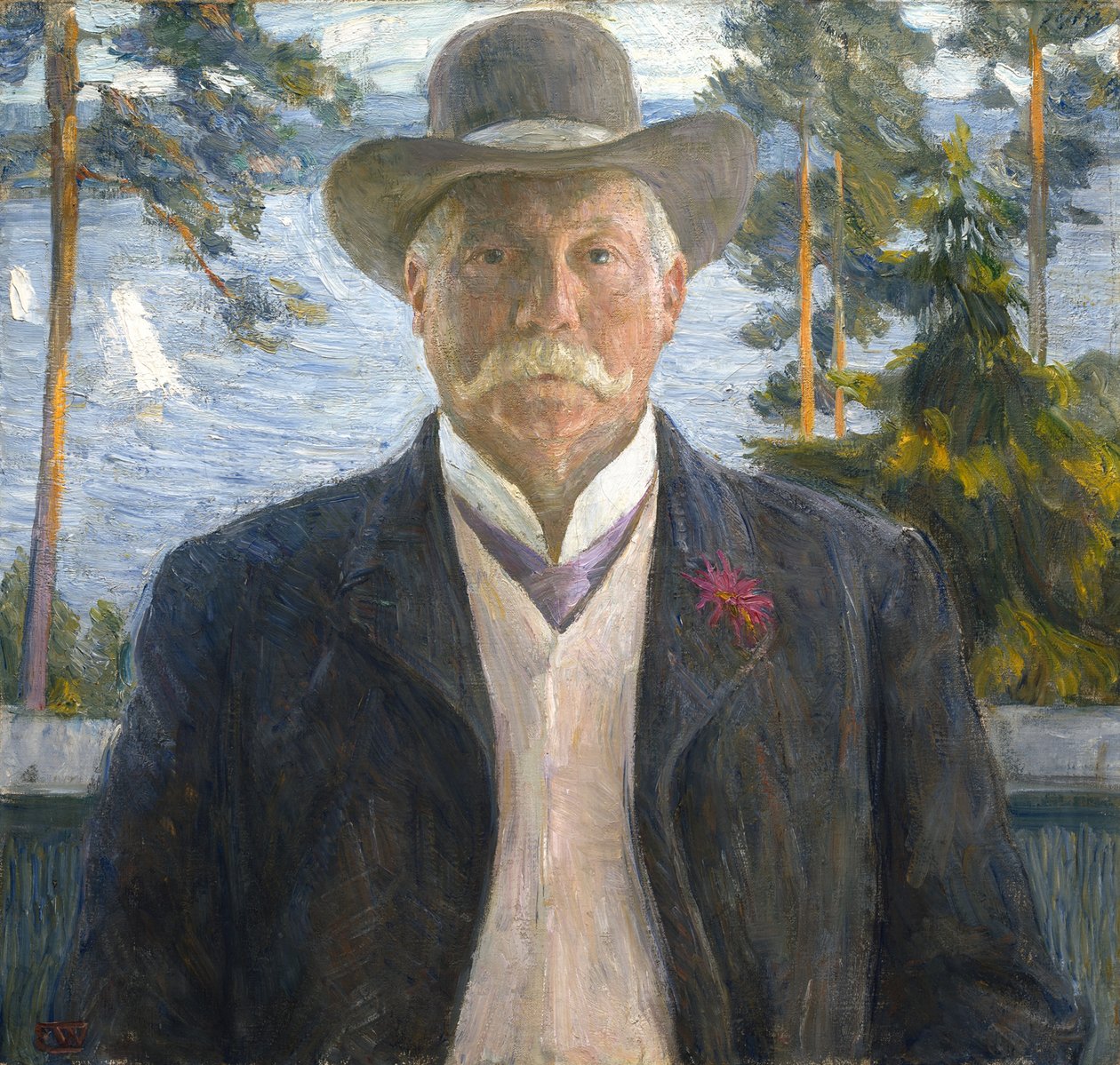 Portrét skladatele Thorvalda Lammerse 1841-1922, 1906. od Erik Theodor Werenskiold