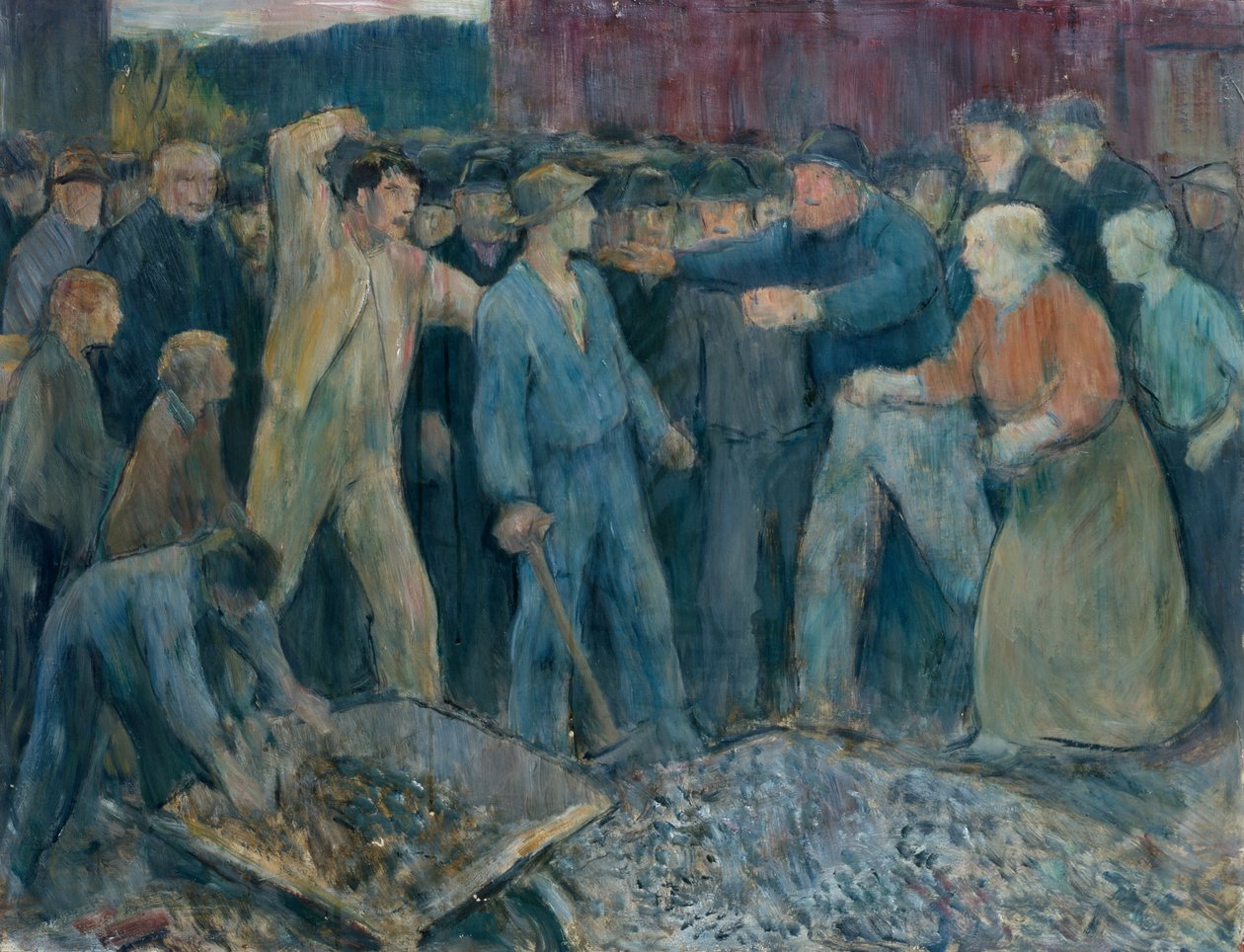 Strike-Breakers od Erik Theodor Werenskiold