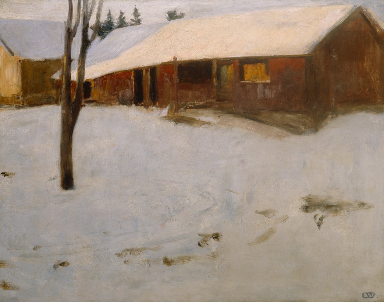Zima od Erik Theodor Werenskiold