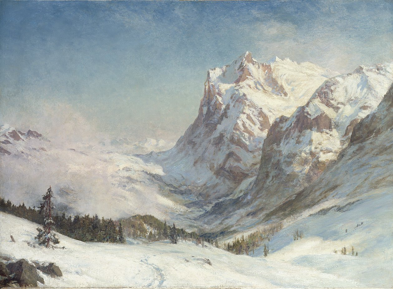 Údolí Grindelwald, zima, 1916 od Ernest Albert Waterlow