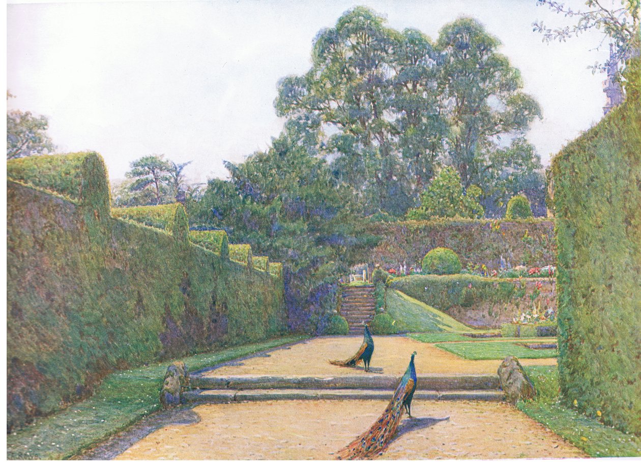 Penkhurst Place, Kent, z The Gardens of England: In the Southern and Western Counties vydané The Studio, 1907 od Ernest Arthur Rowe