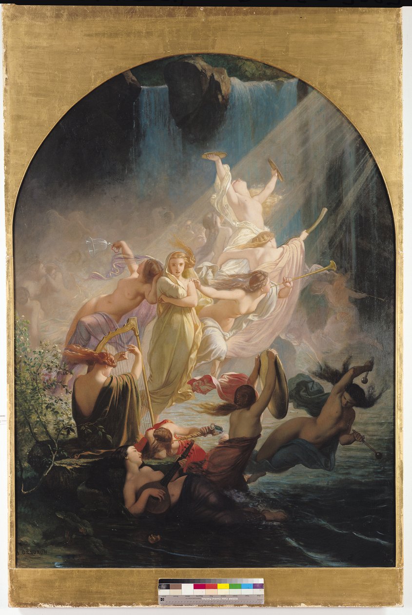 The Undines aneb The Voice of the Torrent, 1857 od Ernest Augustin Gendron