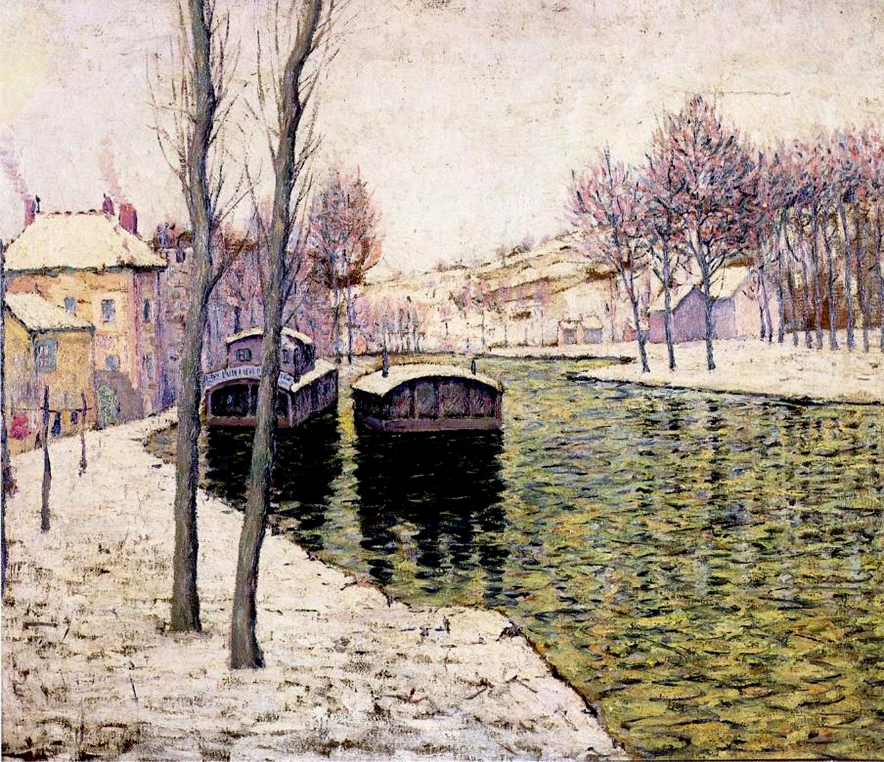 Čluny na Seině, 1894 od Ernest Lawson