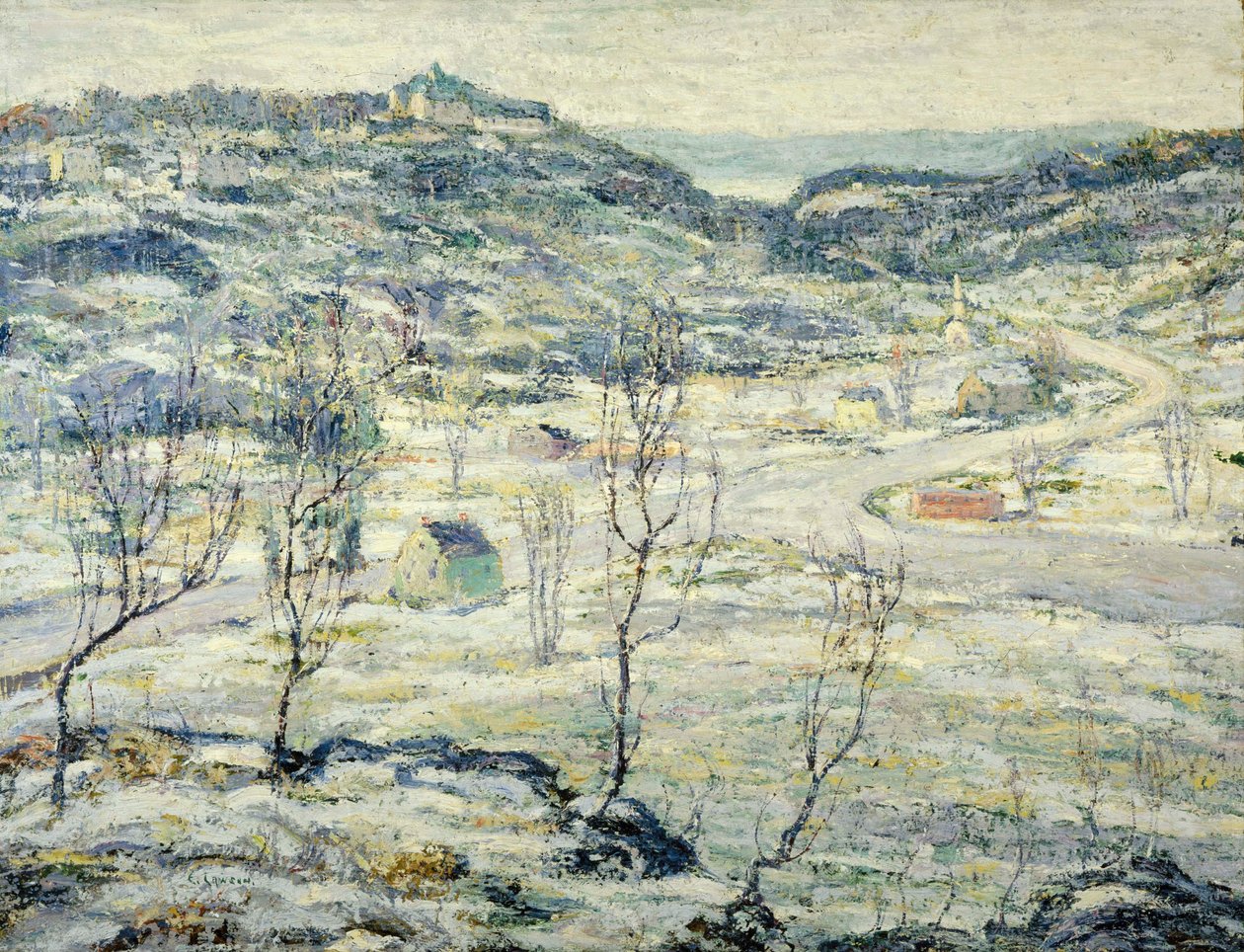 Harlemské údolí, zima od Ernest Lawson