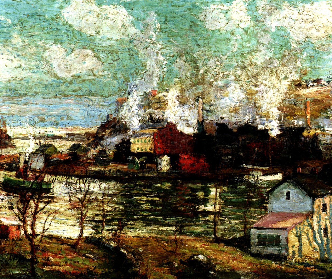 Spuyten Duyvil Creek, Brooklyn, New York, kolem roku 1914 od Ernest Lawson