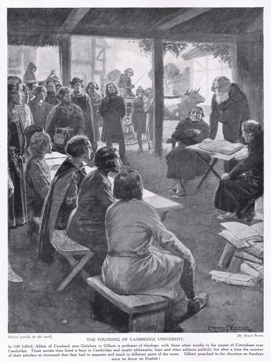 Založení Cambridgeské univerzity AD1109, 20. léta 20. století od Ernest Prater