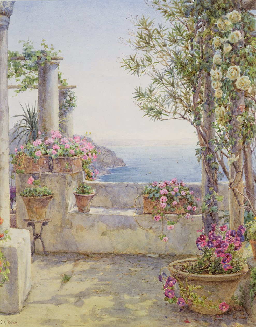 Italský balkon od Ernest Arthur Rowe