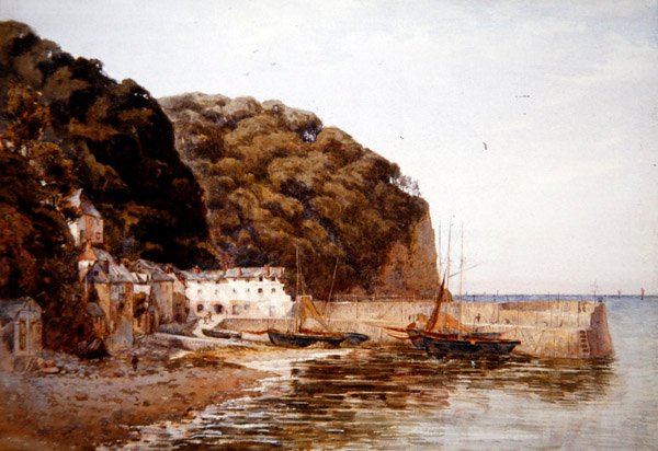Hotel Red Lion, cca 1890 (akvarel na papíře) od Ernest Arthur Rowe