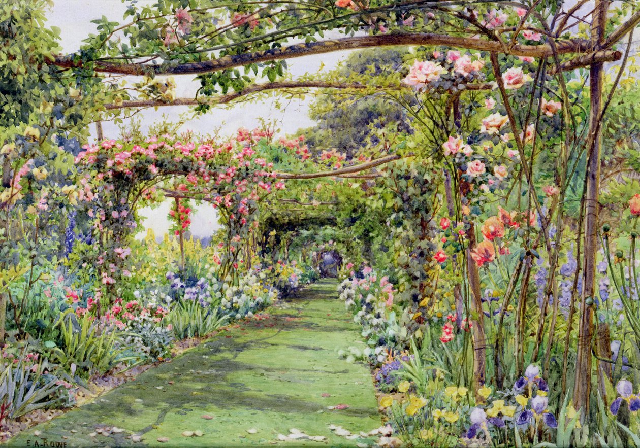 The Rose Pergola, Blackhurst House, Tunbridge Wells, Kent od Ernest Arthur Rowe