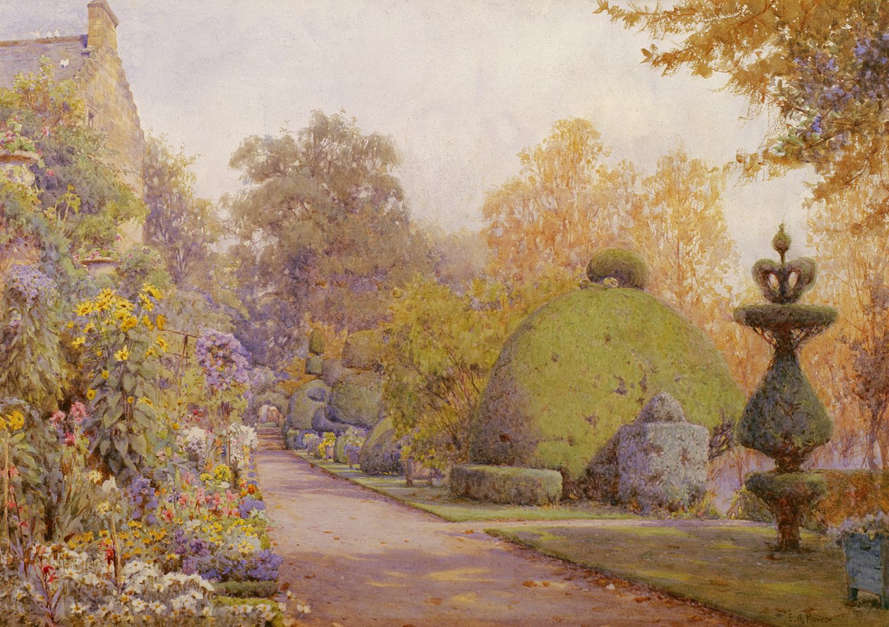The Yew Walk, Barncluith, Strathclyde od Ernest Arthur Rowe