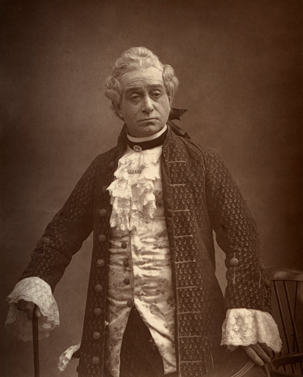 David James , britský herec, v David Garrick, 1887 od Ernest Barraud