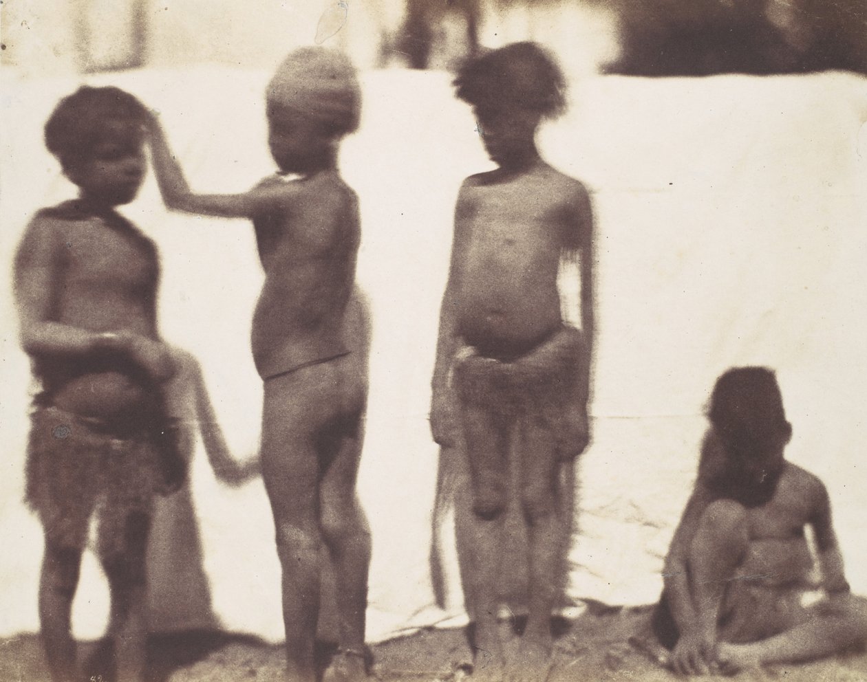 [Děti z vesnice Kalabshah, Nubia], 1852. od Ernest Benecke