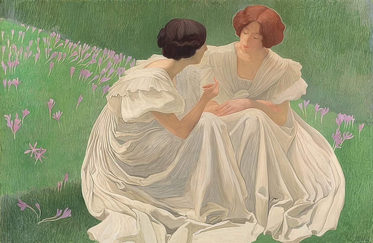Dva bílí (Les Deux Blanches). 1898 od Ernest Bieler