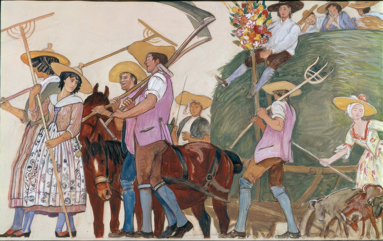 Procesí, Vůz se senem od Ernest Bieler
