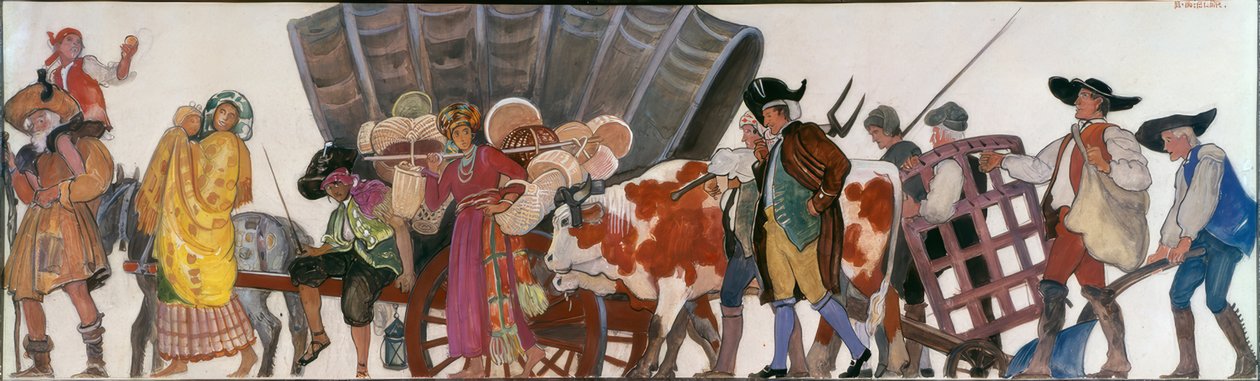 Průvod, Romové a zemědělci od Ernest Bieler
