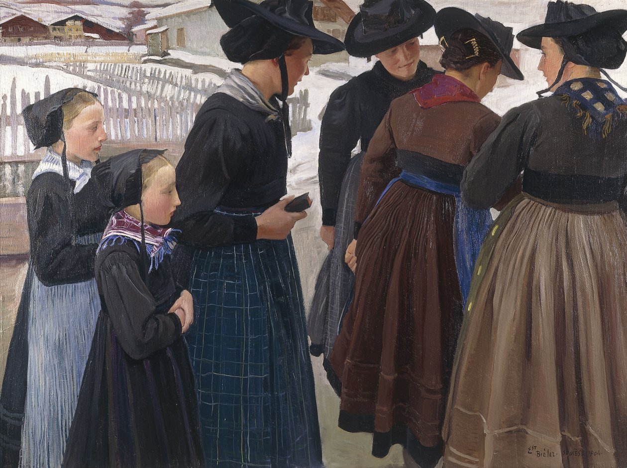 Na cestě do kostela od Ernest Bieler