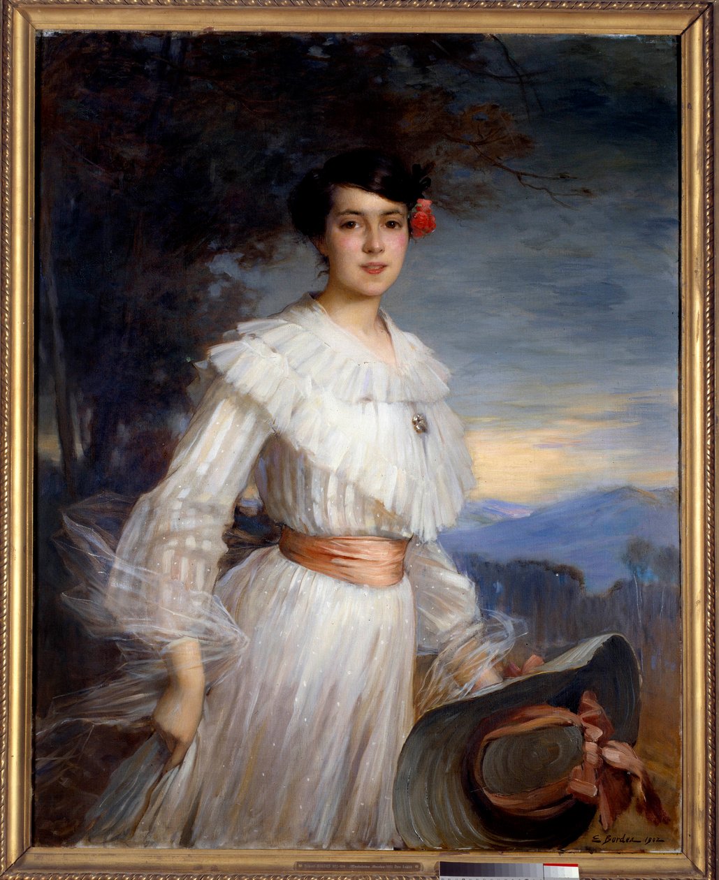 Portrét Madeleine Reclusové. Obraz Ernesta Bordese (1852-1914) od Ernest Bordes
