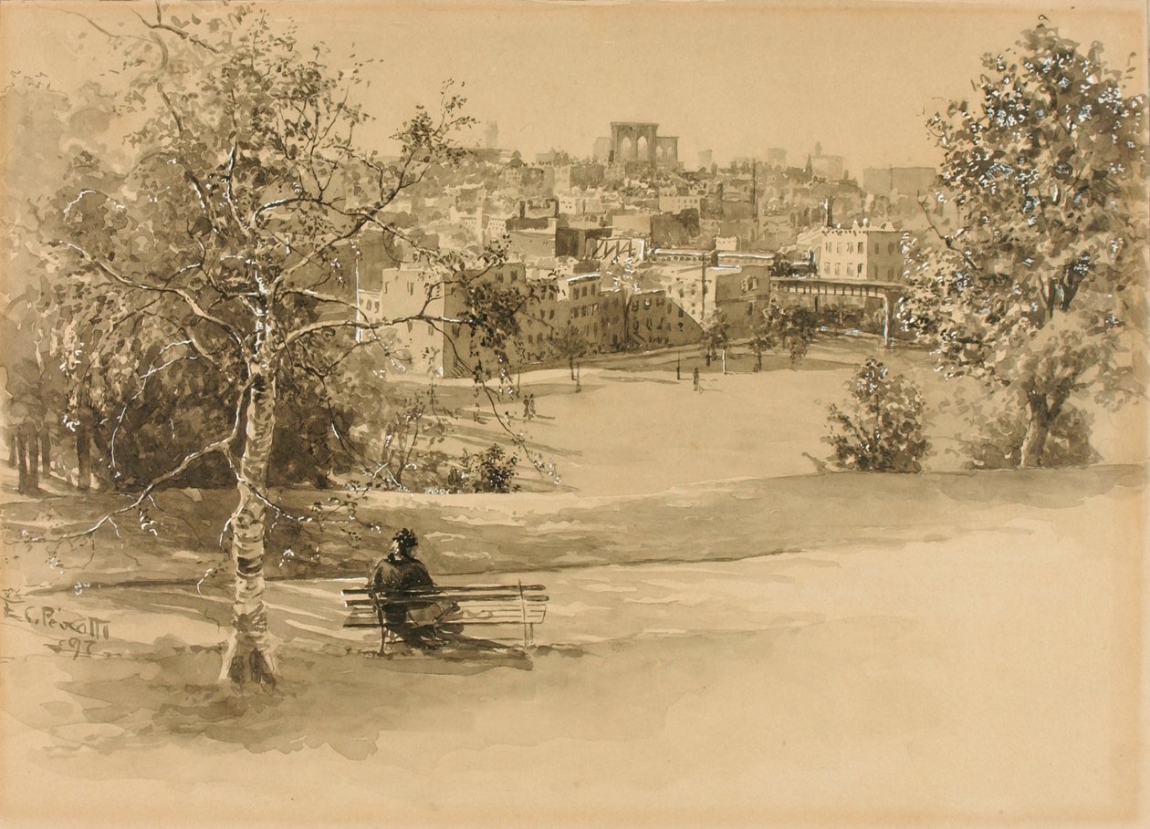 Výhled na město() od Ernest C. Peixotto
