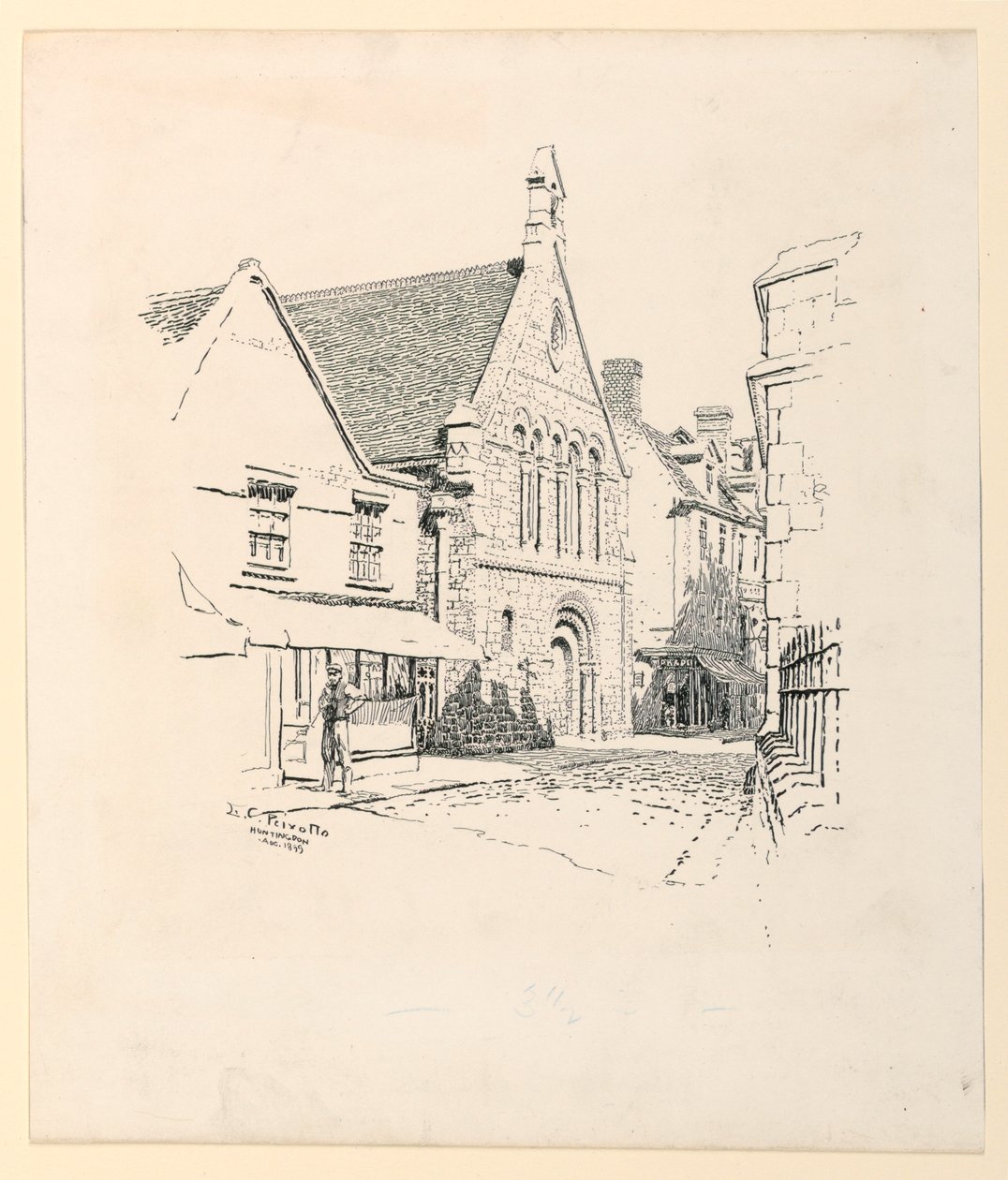 Gymnázium, Huntingdon od Ernest Clifford Peixotto