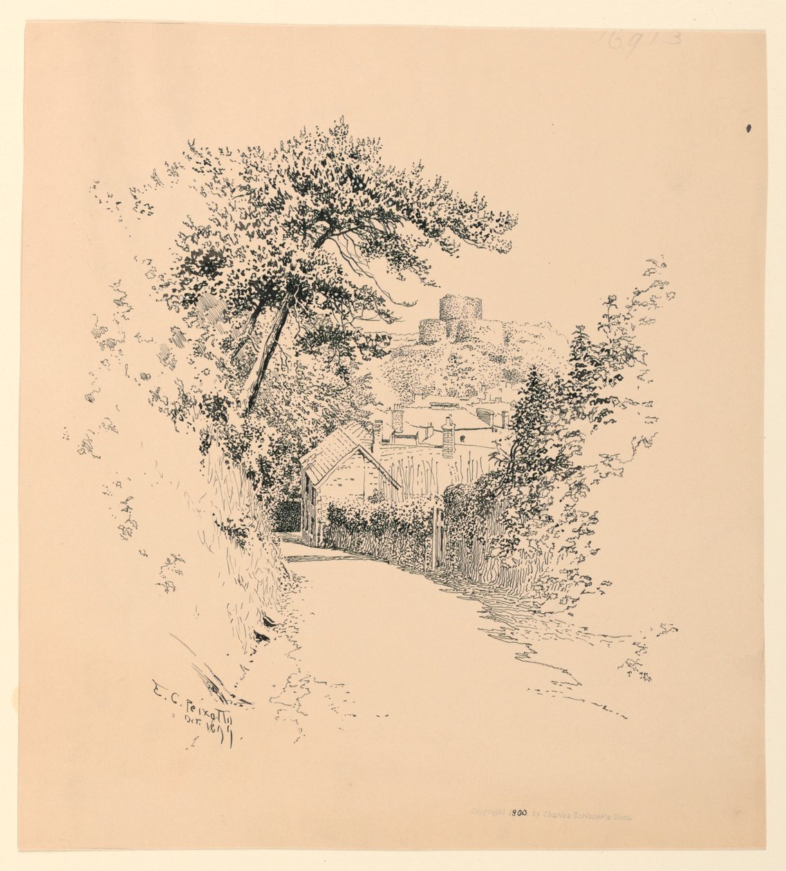 Hrad Launceston od Ernest Clifford Peixotto
