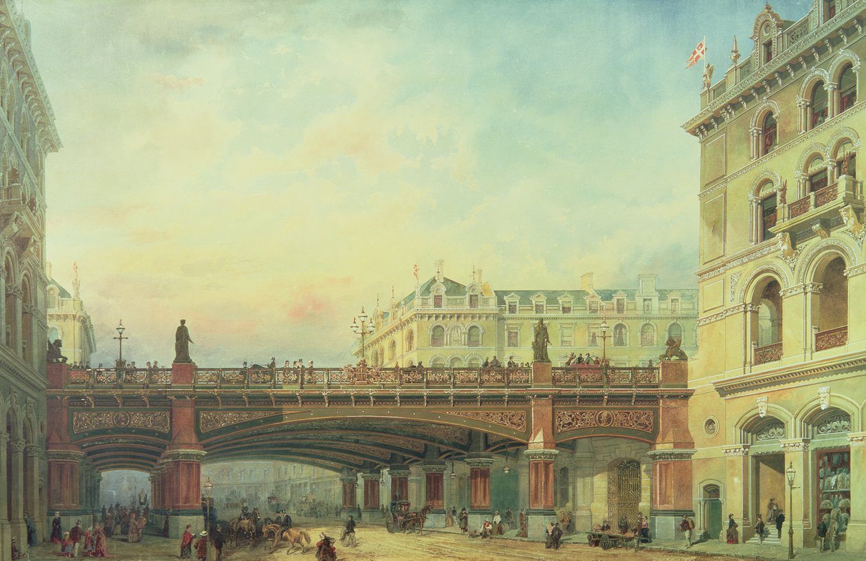Holborn viadukt, City of London od Ernest Crofts